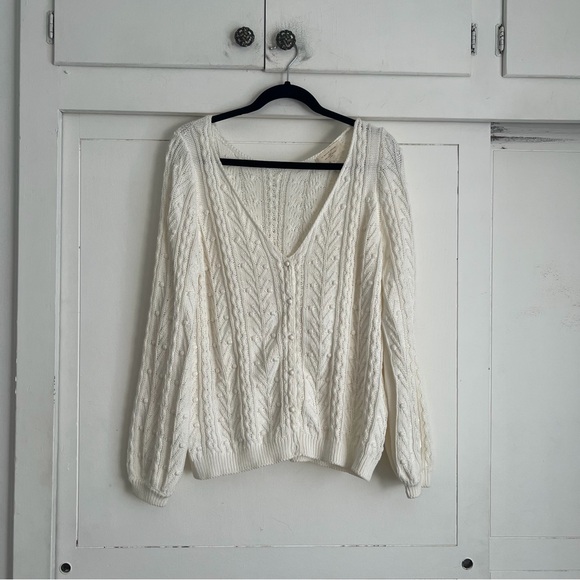 Sezane Sweaters - Sezane Beryl Cardigan - White